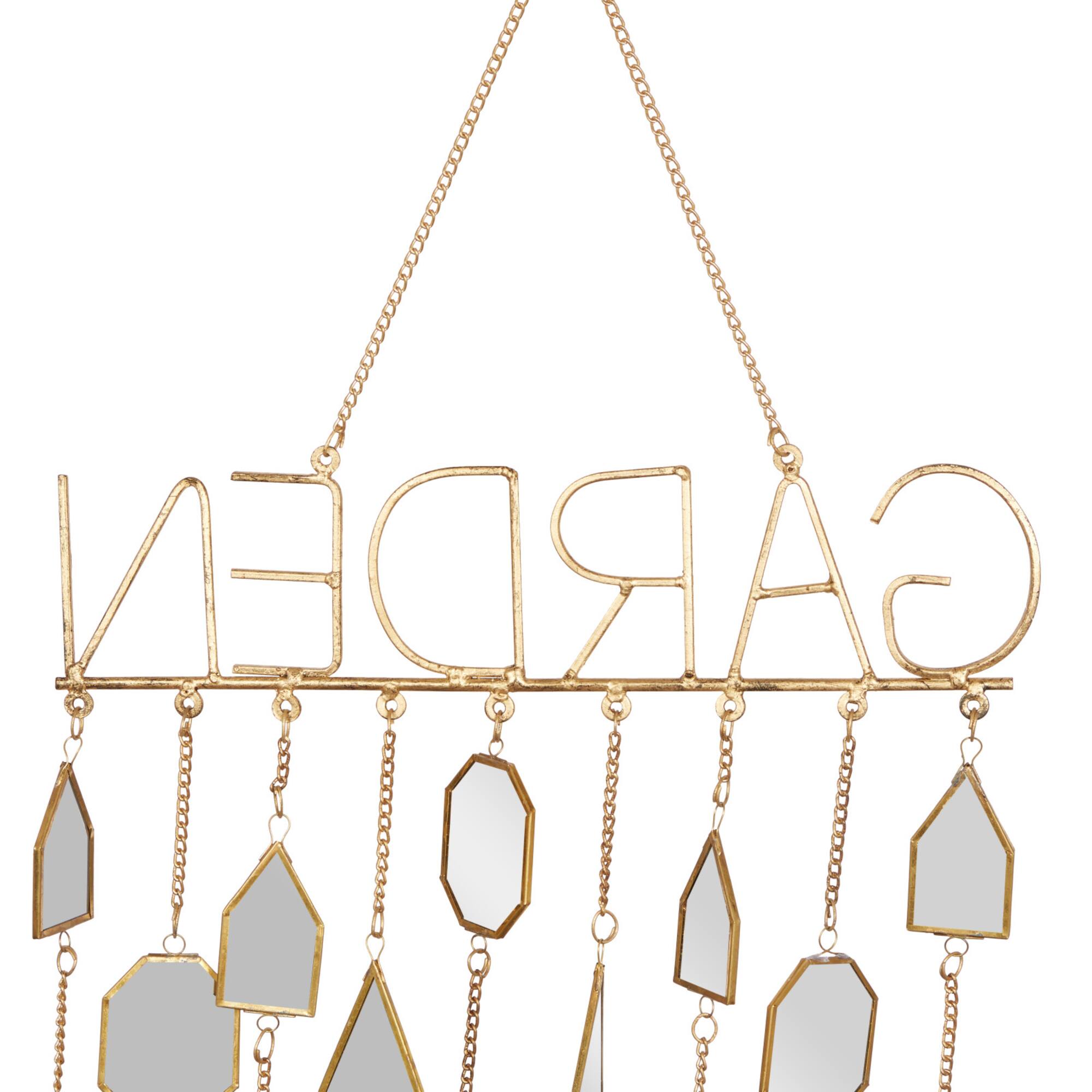 36" White Metal Eclectic Garden Windchime